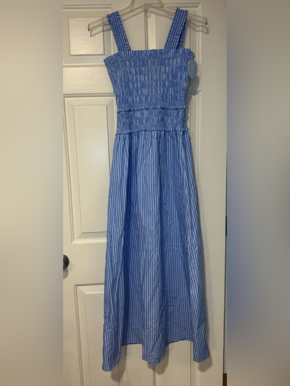 NWT Hill House Azalea nap dress in blue stripe - Picture 4 of 10